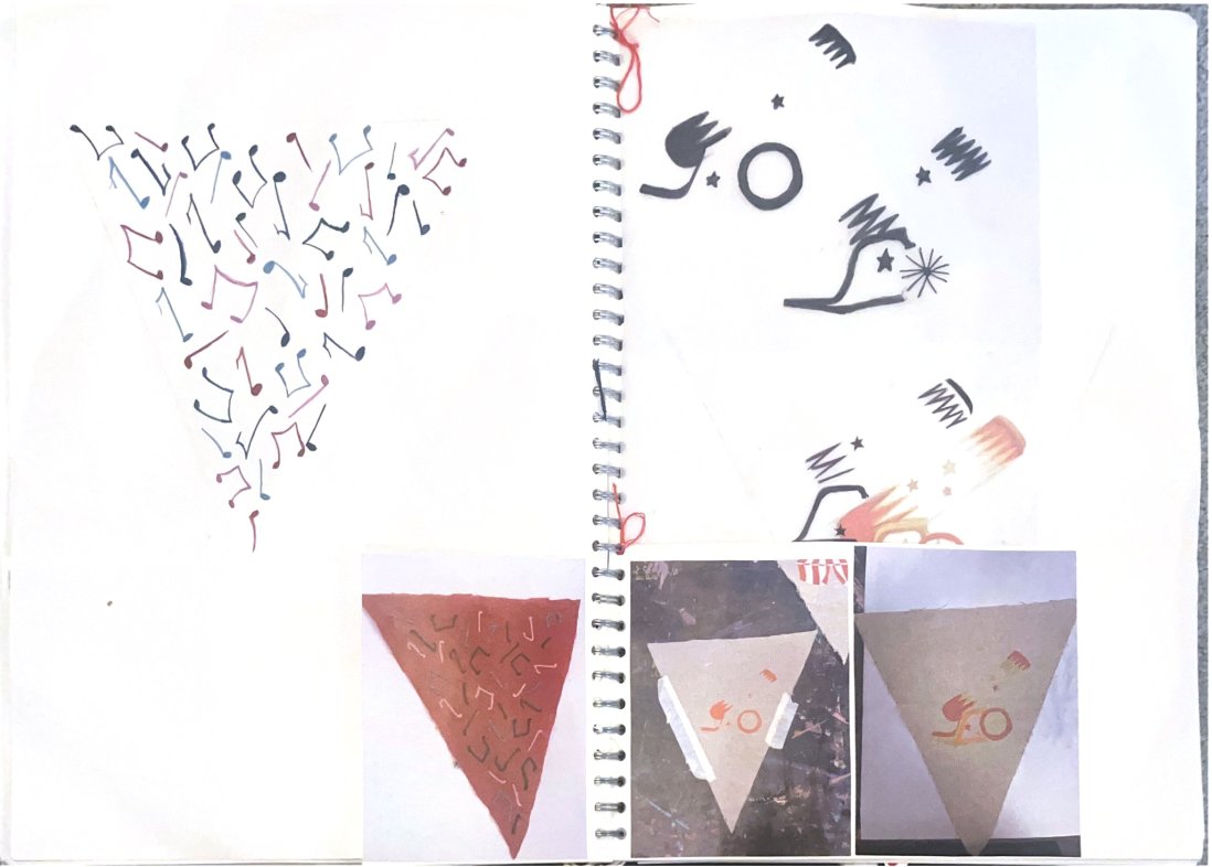 Sketchbook bunting tests